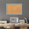 Cork Board, Sky Blue Rustic Wood Frame - Bulletin Board, Organization Board, Pin Board